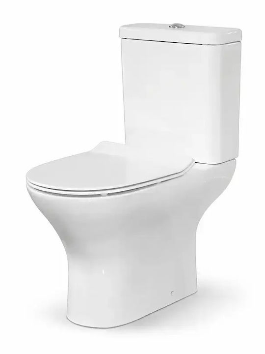 Hanne Floor-Standing Toilet Rimless with Flush White
