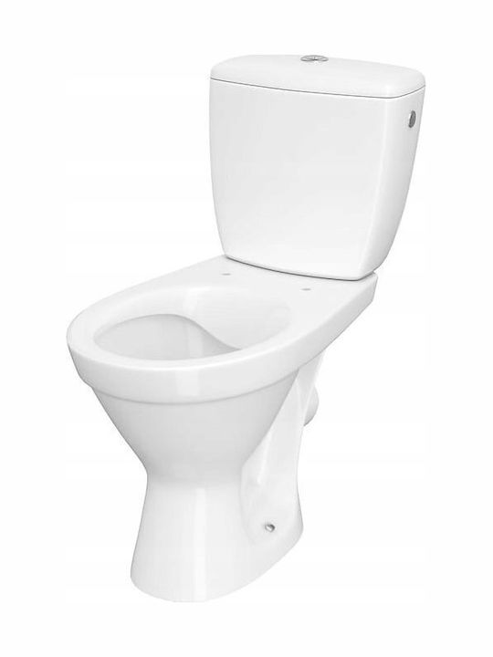 Cersanit Floor-Standing Toilet with Slim Duroplast Soft Close Cover White 5902115795725