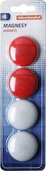 MemoBe Set Magnete Rund mit Haftkraft 0.04kg Durchmesser 40mm 4 Stück