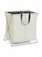 Zeller Zeller Wäschekorb Stoff 128l 59x38x57cm Beige