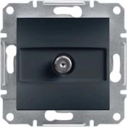 Schneider Electric TV-Antennensteckdose Sat Asfora Ohne Rahmen Anthrazit Eph3700171