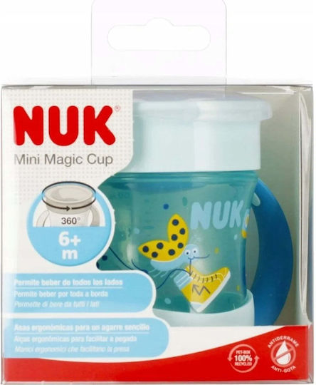 Nuk Baby- und Kleinkindbecher Mini Magic aus Kunststoff Blau 160ml für 6 Monate+