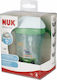 Nuk Kids Cup with Handles and Straw Motion Cup from Silicone Green 230ml for 8m+