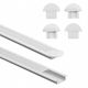 Ecolight Eco Light Ec20609 Walled LED Profile Po2 2m White Milky Cover