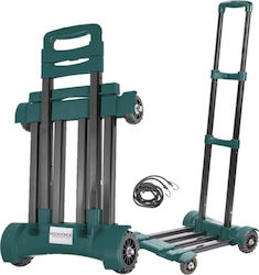 Rockforce Πτυσσόμενο Καρότσι Μεταφοράς Αντοχή 50kg Μεταλλικό Μαύρο