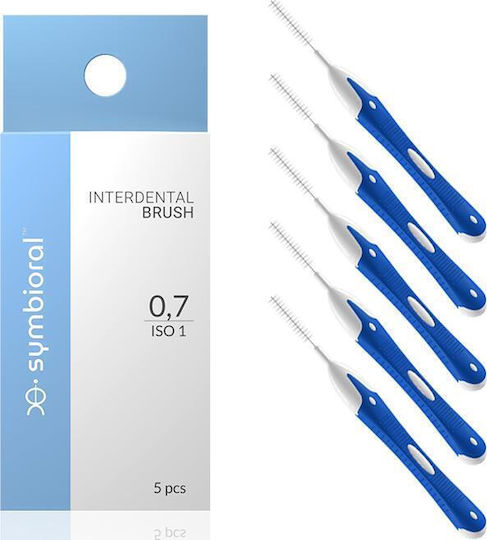 Symbioral Symbioral Interdentalbürsten mit Griff 0.7mm Blaue 5 Stück