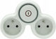 Plastrol T-Shaped Wall Plug with Switch