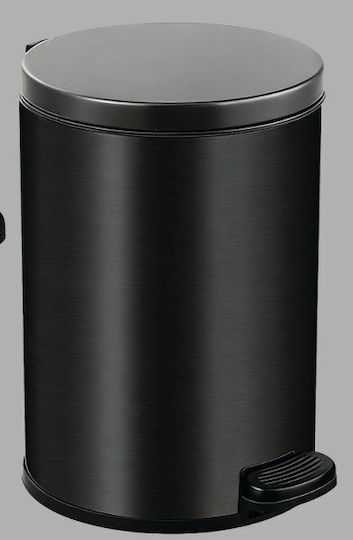 Gloria Metallischer Badezimmer Behälter 5lt Schwarz