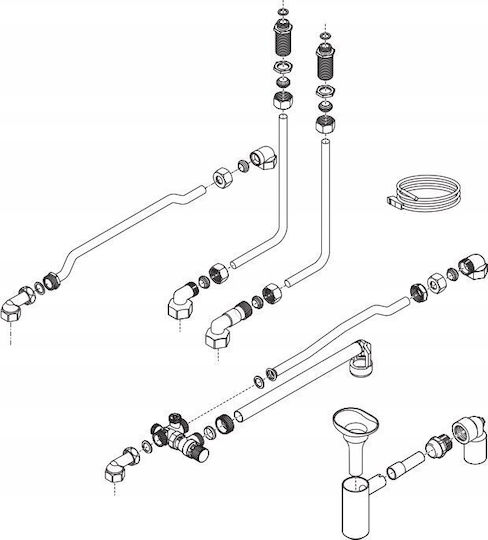 Vaillant Комплект за Свързване Vih R 120/6 0020152960 Комплект за Повърхностен Монтаж Котли Ecotec & Turbotec