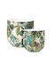 Home&Styling Collection Комплект Декоративни Метални Многоцветни Вази Ф15xВ25см 2 Бройки
