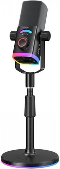 Fifine Ampligame Set Dynamisches Mikrofon XLR / USB Stoßmontiert