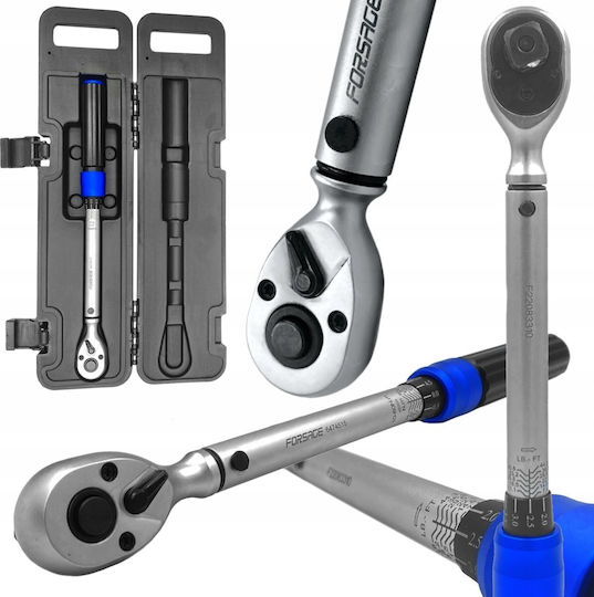 Forsage Drehmomentschlüssel Antriebsgröße 1/2" Ranges 10-60 Nm mit Gesamtlänge 32,2 cm