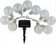 Volteno Hanging Solar Garland Light 0.6W Warm White 3000K with Photocell IP44