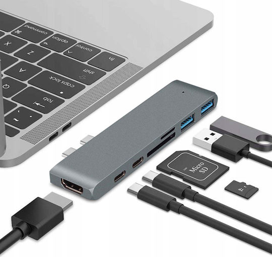 Docking Station with Dual USB-C HDMI 4K (JH-712)