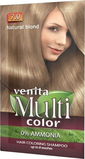 Venita Multicolor Hair Dye no Ammonia 7.0 Natural Blonde 40gr