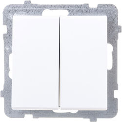 Ospel Sonata Recessed Wall Switch Double Frame-...