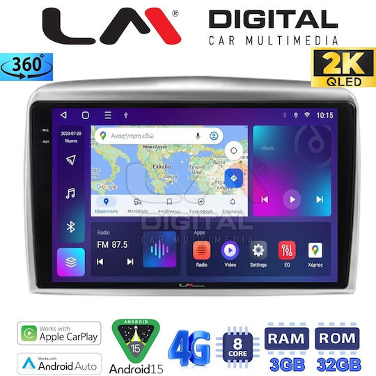 LM Digital Car Audio System for Lancia Ypsilon 2006 2010 Bluetooth USB Wi-Fi GPS Apple CarPlay Android Auto