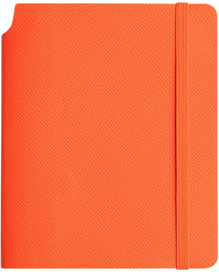 Type Center Notizbuch A6 mit Stifthalter Orange