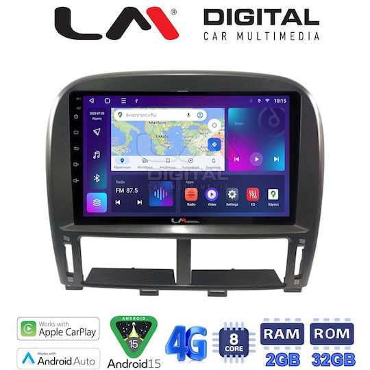 Lm Digital Lm Zr8980 Gps Ecran Aplicație OEM Multimedia Auto Lexus LS 430 2000 2006 CarPlay Android Auto BT GPS Wi-Fi GPRS