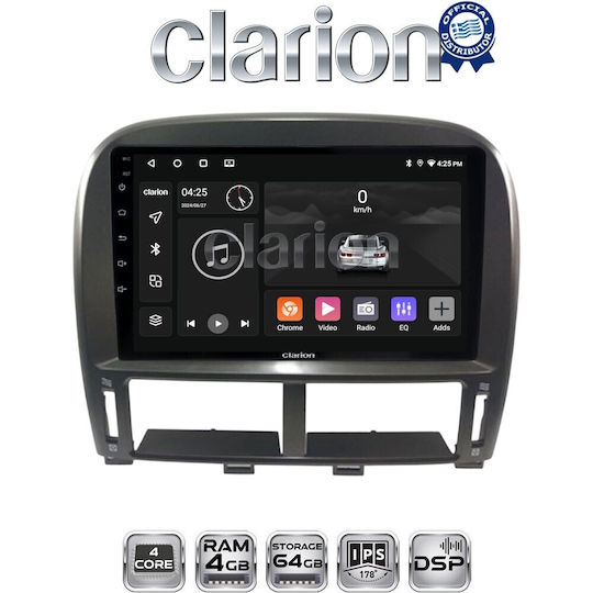 Clarion Gl32980 OEM Multimedia Car Audio System Screen Lexus LS 430 2000 2006 CarPlay Android Auto BT GPS Wi-Fi GPRS