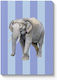 Ohh Deer Striped Elephant Notizbuch A5 Geregelt Mehrfarbig