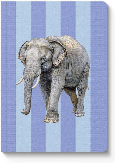 Ohh Deer Striped Elephant Notizbuch A5 Geregelt Mehrfarbig