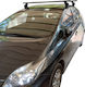 Menabo Aluminum Car Roof Bars for Toyota Prius 2003-2009 Set with Roof Rack Legs and Lock Black