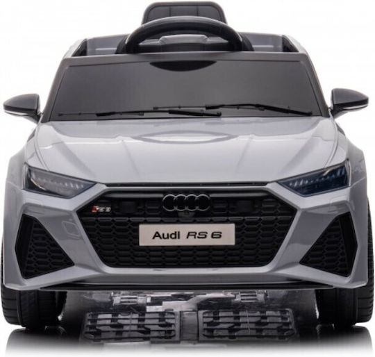 Audi RS6 Cu Un Loc Cu Telecomandă Licențiat 12 Volți Gri Pentru 1+ Ani
