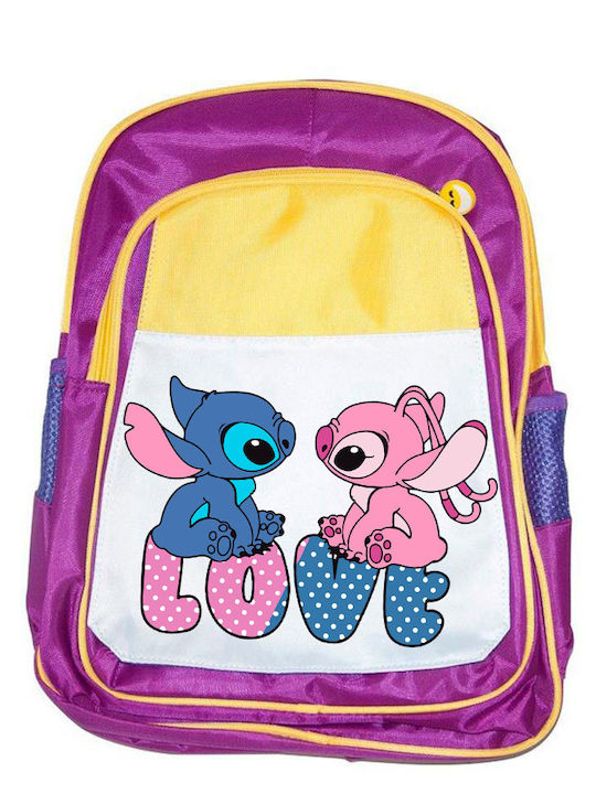 Children's Bag Lilo & Stitch Purple 41x30x15cm
