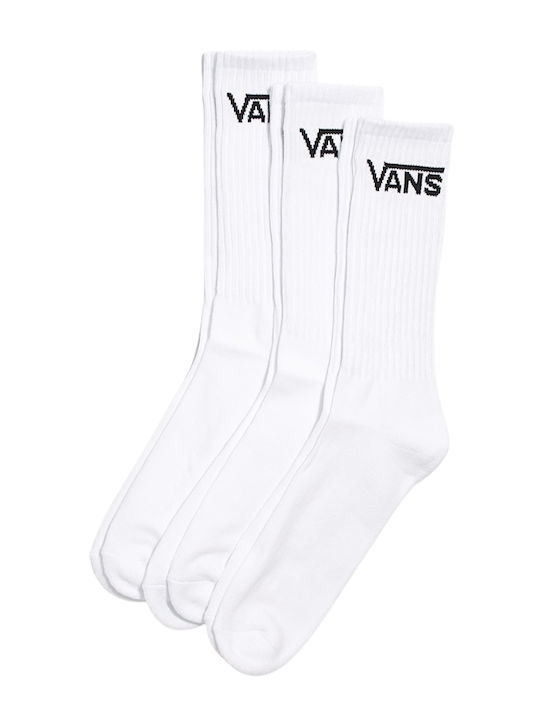 Vans Classic Crew Κάλτσες Λευκές 3Pack
