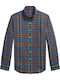 Long Sleeve Shirt Regular Fit Checked Multicolour/Checked