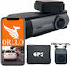 Orllo RX-700 Pro Autodigitale Videorekorder Set Mit 4K Kamera auf Windschutzscheibe Mit Bildschirm 2.99 Bluetooth WLAN GPS & Rückfahrkamera