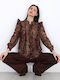 Women's Crop Top Brown