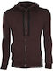 Herren Sweatshirt mit Brauner Kapuze
