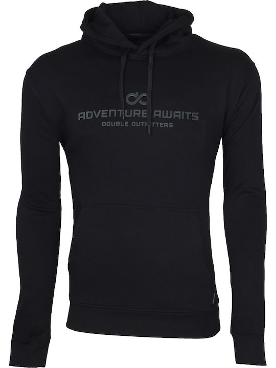 Double Hooded Sweatshirt Black