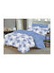 Bettlaken Set Einzel 160x260cm Hellblau (3 Stück)