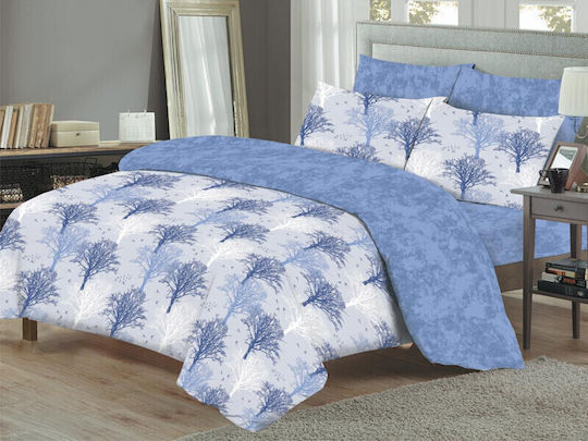Bettlaken Set Einzel 160x260cm Hellblau (3 Stück)