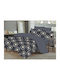 Bettlaken Set Einzel 160x260cm Blau 3Stücke