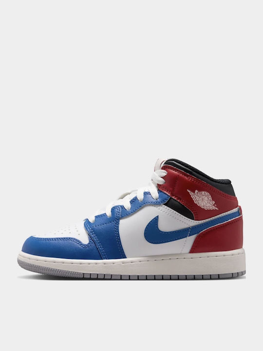 Jordan Air Jordan 1 Mid Παιδικά Sneakers High Μπλε