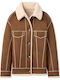 Frankie Women's Double Sided Winter Jacket Dark Chestnut/Cream