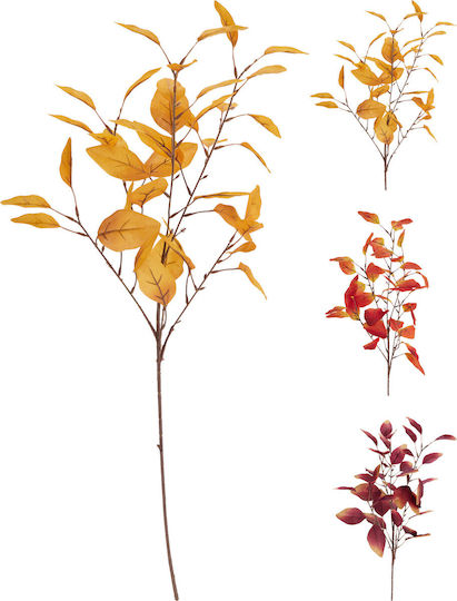 Decorative Branch Yellow Eucalyptus Leaves 91x37x6cm