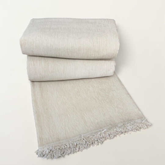 Linea Home Berre Διθέσιου Καναπέ Π180xΜ240cm Εκρου