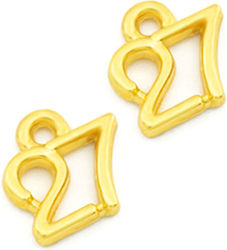 Diva Metal Christmas Decorative Element for DIY Crafts Gold Diva Metal Christmas Decorative Element for DIY Crafts Gold