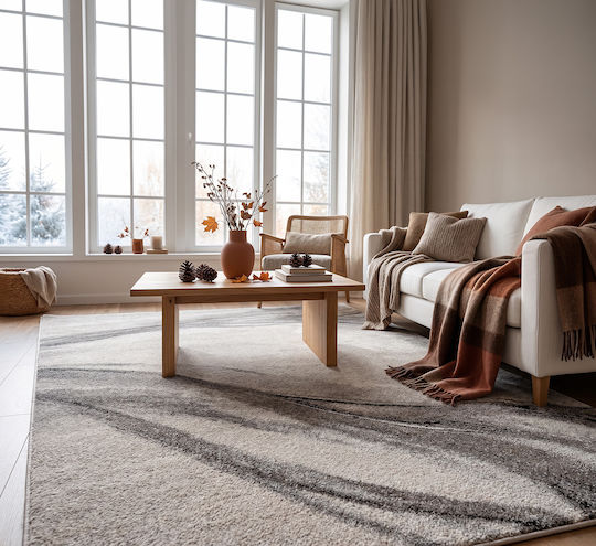 Beauty Home Desire Art 9976 Комплект Съвременни Килими За Спалня Бежов 9976-Комплект 3 Бр
