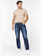 Ανδρικό Παντελόνι Τζιν Regular Straight Fit Μπλε