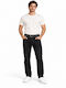 Men's Jeans Pants Regular Straight Fit Black