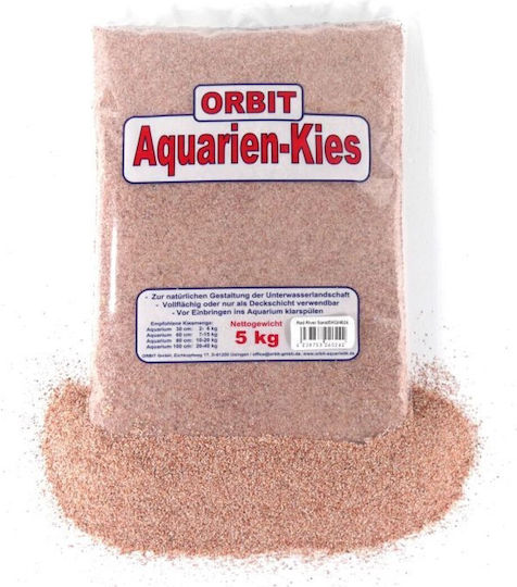 Natürlicher Aquariumsand Orbit Roter Fluss Sand 0,5 1 Mm 5 Kg