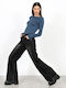 Damen Jeans Hosen Schwarz Mit Rissen