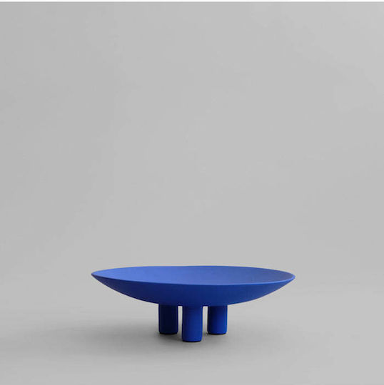 101 Copenhagen Decorative Platter Ceramic Blue 14x45x45cm
