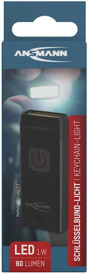 Ansmann Rechargeable LED Keychain Flash Light IPX3